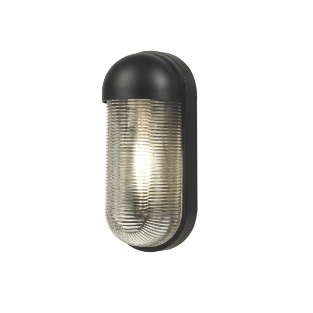 Udendrs lampe sort IP54 E27 Inspire