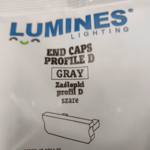 LED End Caps Profile D gray