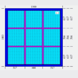 Vindue 1800x1500 ex. ramme. 