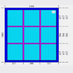 Vindue 1800x1500 ex. ramme. 