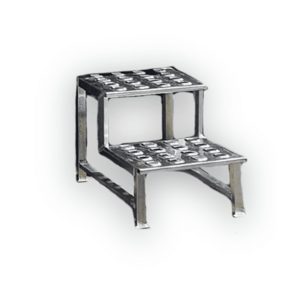 Aluminium trappe fritstende 2 trin 