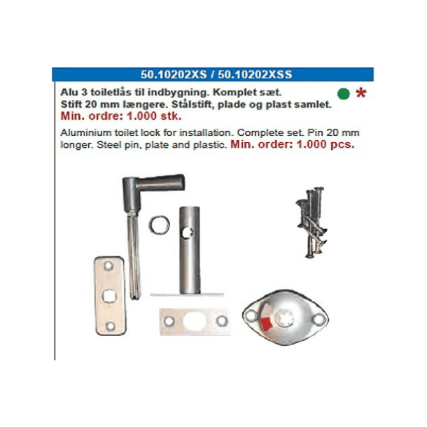 Aluminium toiletls til indbygning 
