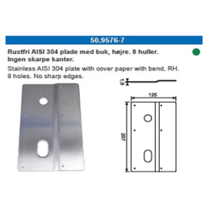 Langskilt/dr plade hjre