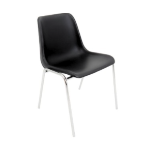 Sort plastik stol 